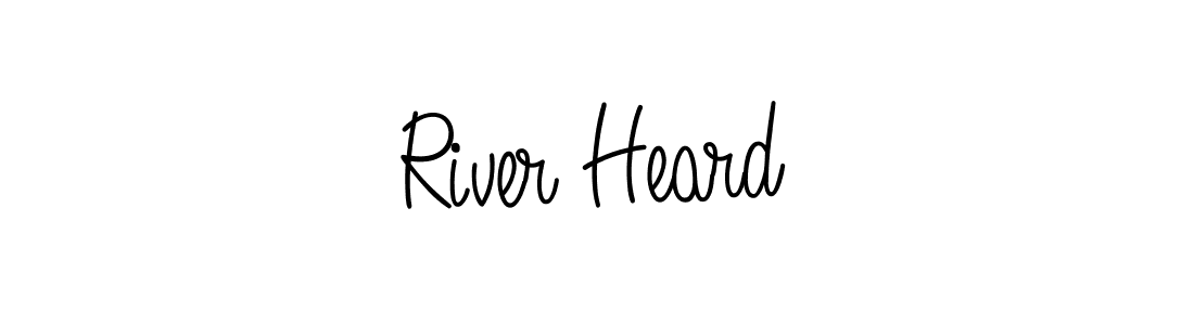 Best and Professional Signature Style for River Heard. Angelique-Rose-font-FFP Best Signature Style Collection. River Heard signature style 5 images and pictures png