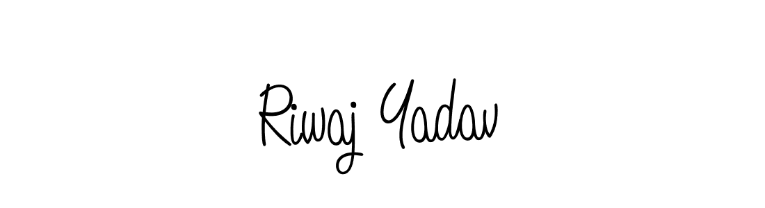 How to Draw Riwaj Yadav signature style? Angelique-Rose-font-FFP is a latest design signature styles for name Riwaj Yadav. Riwaj Yadav signature style 5 images and pictures png