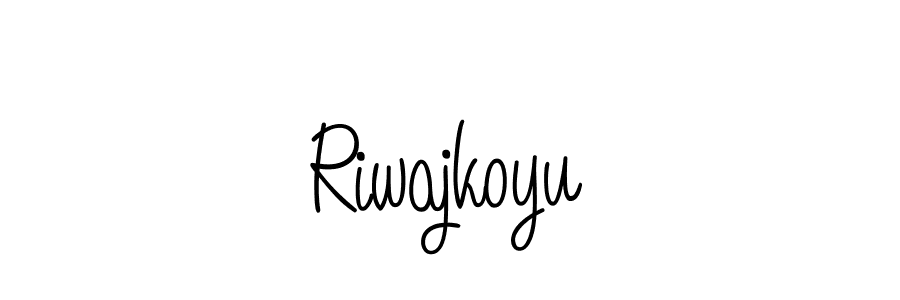 The best way (Angelique-Rose-font-FFP) to make a short signature is to pick only two or three words in your name. The name Riwajkoyu include a total of six letters. For converting this name. Riwajkoyu signature style 5 images and pictures png