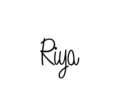 The best way (Angelique-Rose-font-FFP) to make a short signature is to pick only two or three words in your name. The name Riya include a total of six letters. For converting this name. Riya signature style 5 images and pictures png