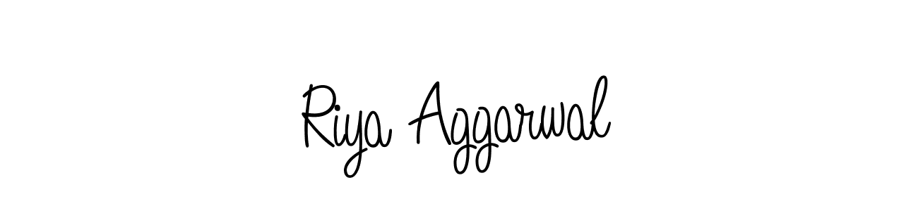 Design your own signature with our free online signature maker. With this signature software, you can create a handwritten (Angelique-Rose-font-FFP) signature for name Riya Aggarwal. Riya Aggarwal signature style 5 images and pictures png