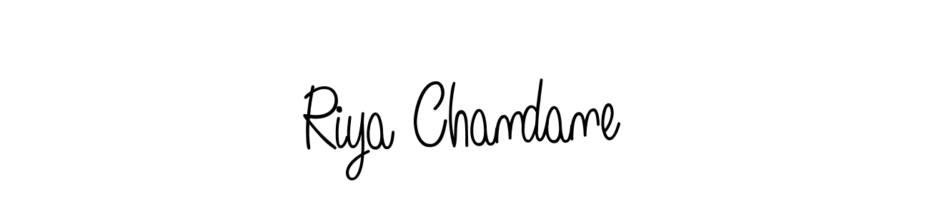 Design your own signature with our free online signature maker. With this signature software, you can create a handwritten (Angelique-Rose-font-FFP) signature for name Riya Chandane. Riya Chandane signature style 5 images and pictures png