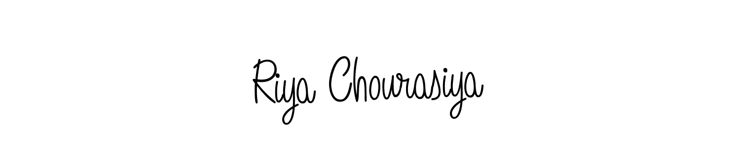 How to make Riya Chourasiya signature? Angelique-Rose-font-FFP is a professional autograph style. Create handwritten signature for Riya Chourasiya name. Riya Chourasiya signature style 5 images and pictures png
