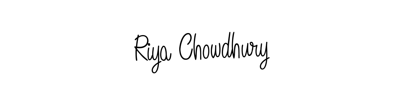 Design your own signature with our free online signature maker. With this signature software, you can create a handwritten (Angelique-Rose-font-FFP) signature for name Riya Chowdhury. Riya Chowdhury signature style 5 images and pictures png