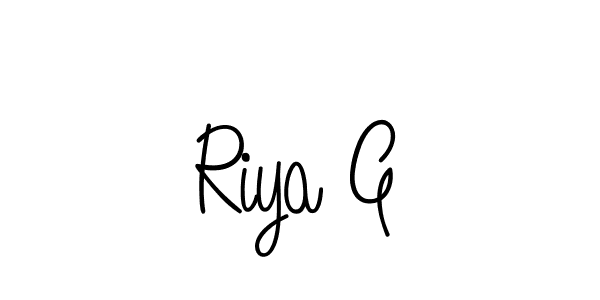 How to make Riya G signature? Angelique-Rose-font-FFP is a professional autograph style. Create handwritten signature for Riya G name. Riya G signature style 5 images and pictures png