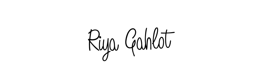 The best way (Angelique-Rose-font-FFP) to make a short signature is to pick only two or three words in your name. The name Riya Gahlot include a total of six letters. For converting this name. Riya Gahlot signature style 5 images and pictures png