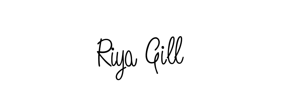 This is the best signature style for the Riya Gill name. Also you like these signature font (Angelique-Rose-font-FFP). Mix name signature. Riya Gill signature style 5 images and pictures png