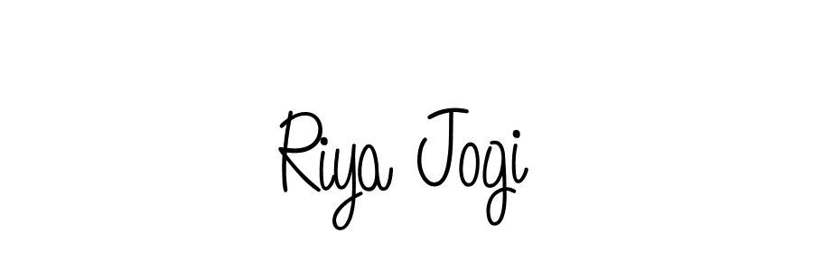 The best way (Angelique-Rose-font-FFP) to make a short signature is to pick only two or three words in your name. The name Riya Jogi include a total of six letters. For converting this name. Riya Jogi signature style 5 images and pictures png