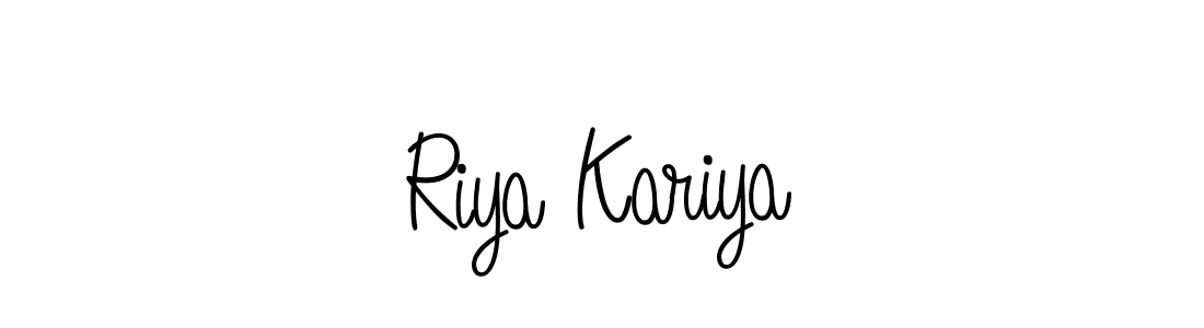 Similarly Angelique-Rose-font-FFP is the best handwritten signature design. Signature creator online .You can use it as an online autograph creator for name Riya Kariya. Riya Kariya signature style 5 images and pictures png
