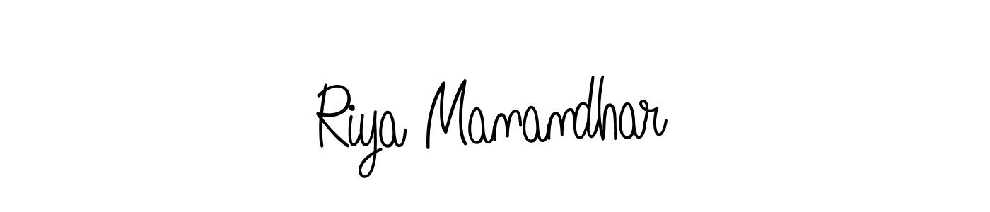 Also You can easily find your signature by using the search form. We will create Riya Manandhar name handwritten signature images for you free of cost using Angelique-Rose-font-FFP sign style. Riya Manandhar signature style 5 images and pictures png