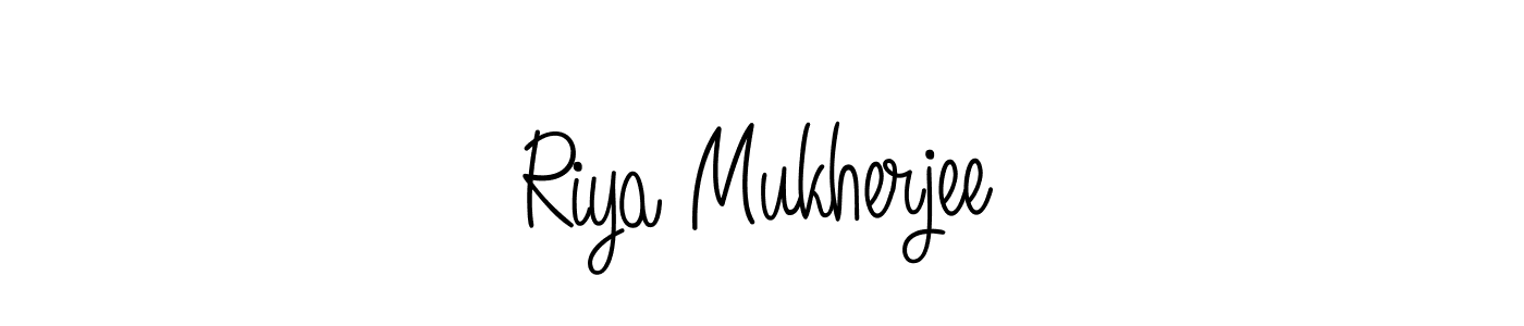 Also we have Riya Mukherjee name is the best signature style. Create professional handwritten signature collection using Angelique-Rose-font-FFP autograph style. Riya Mukherjee signature style 5 images and pictures png