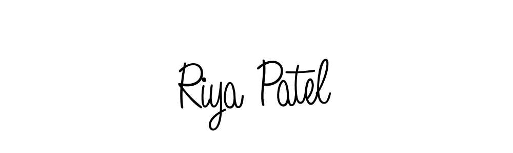 Riya Patel stylish signature style. Best Handwritten Sign (Angelique-Rose-font-FFP) for my name. Handwritten Signature Collection Ideas for my name Riya Patel. Riya Patel signature style 5 images and pictures png