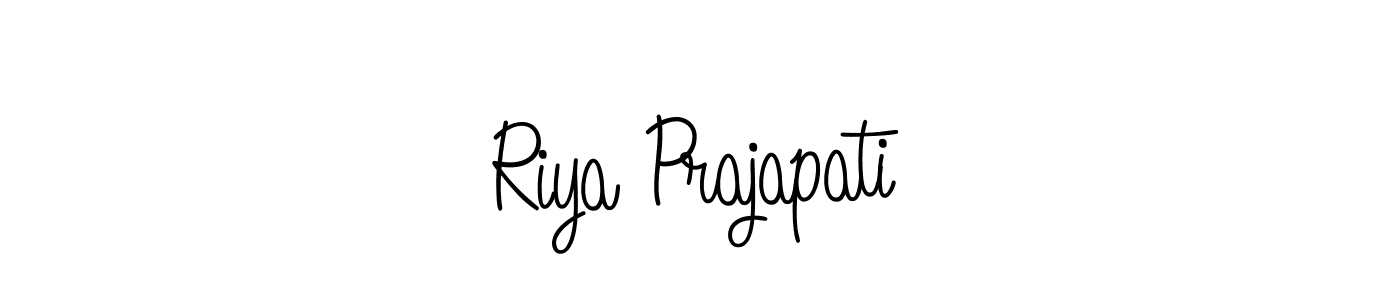 It looks lik you need a new signature style for name Riya Prajapati. Design unique handwritten (Angelique-Rose-font-FFP) signature with our free signature maker in just a few clicks. Riya Prajapati signature style 5 images and pictures png