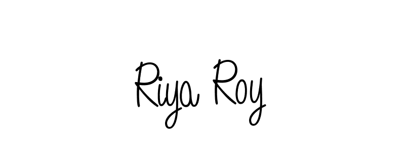 You should practise on your own different ways (Angelique-Rose-font-FFP) to write your name (Riya Roy) in signature. don't let someone else do it for you. Riya Roy signature style 5 images and pictures png