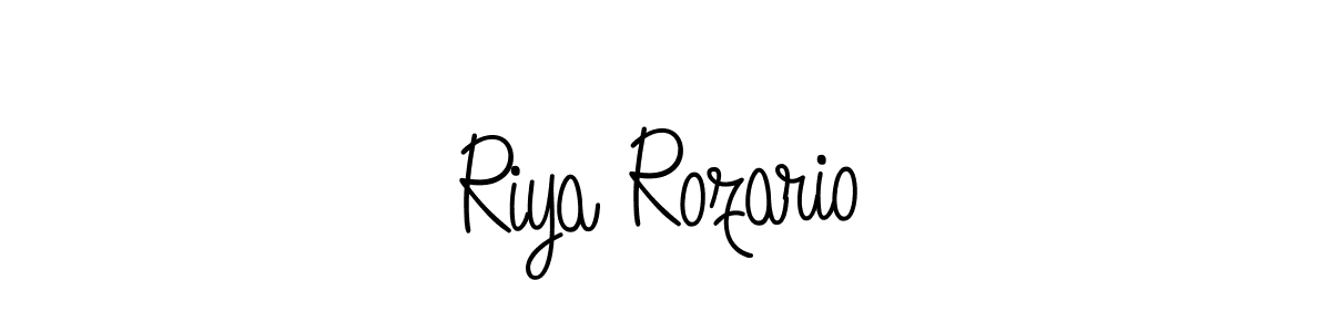 Also You can easily find your signature by using the search form. We will create Riya Rozario name handwritten signature images for you free of cost using Angelique-Rose-font-FFP sign style. Riya Rozario signature style 5 images and pictures png
