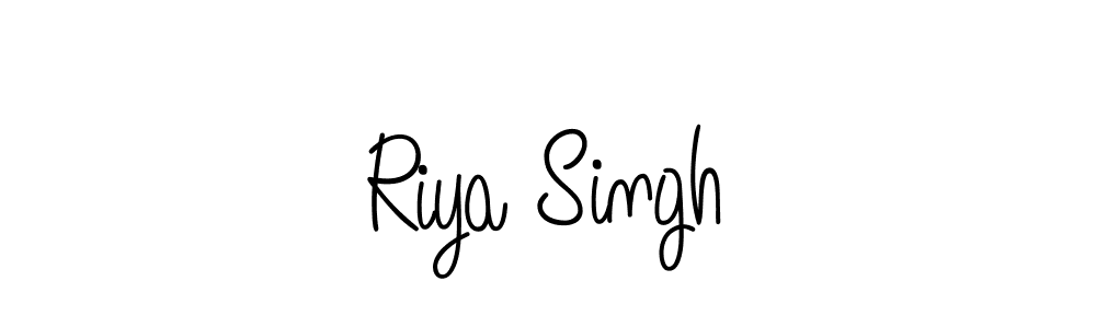 The best way (Angelique-Rose-font-FFP) to make a short signature is to pick only two or three words in your name. The name Riya Singh include a total of six letters. For converting this name. Riya Singh signature style 5 images and pictures png