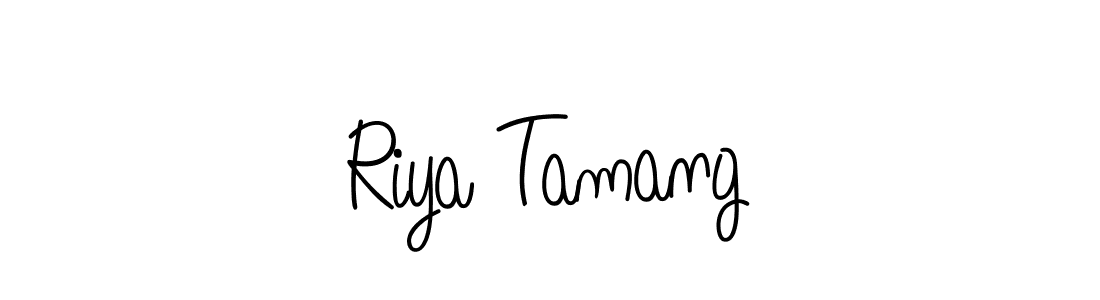 Design your own signature with our free online signature maker. With this signature software, you can create a handwritten (Angelique-Rose-font-FFP) signature for name Riya Tamang. Riya Tamang signature style 5 images and pictures png