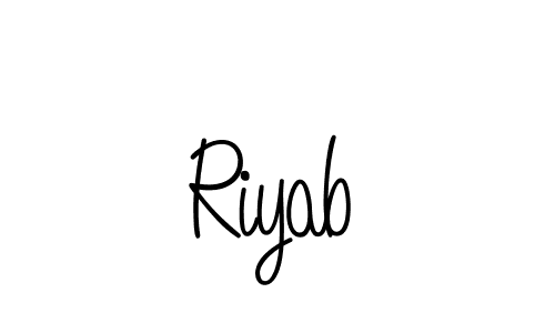 You can use this online signature creator to create a handwritten signature for the name Riyab. This is the best online autograph maker. Riyab signature style 5 images and pictures png