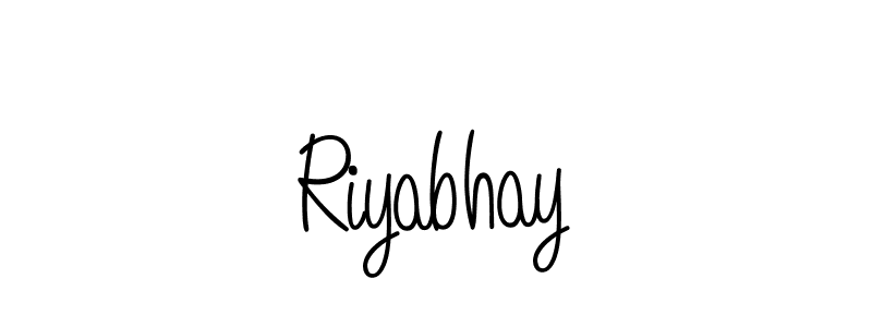 You should practise on your own different ways (Angelique-Rose-font-FFP) to write your name (Riyabhay) in signature. don't let someone else do it for you. Riyabhay signature style 5 images and pictures png