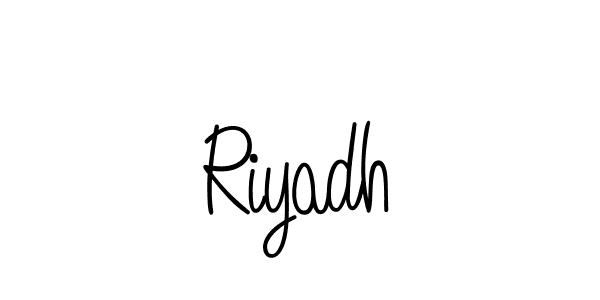 How to make Riyadh signature? Angelique-Rose-font-FFP is a professional autograph style. Create handwritten signature for Riyadh name. Riyadh signature style 5 images and pictures png