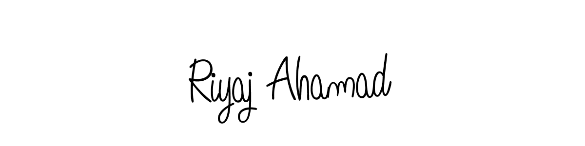 Also we have Riyaj Ahamad name is the best signature style. Create professional handwritten signature collection using Angelique-Rose-font-FFP autograph style. Riyaj Ahamad signature style 5 images and pictures png