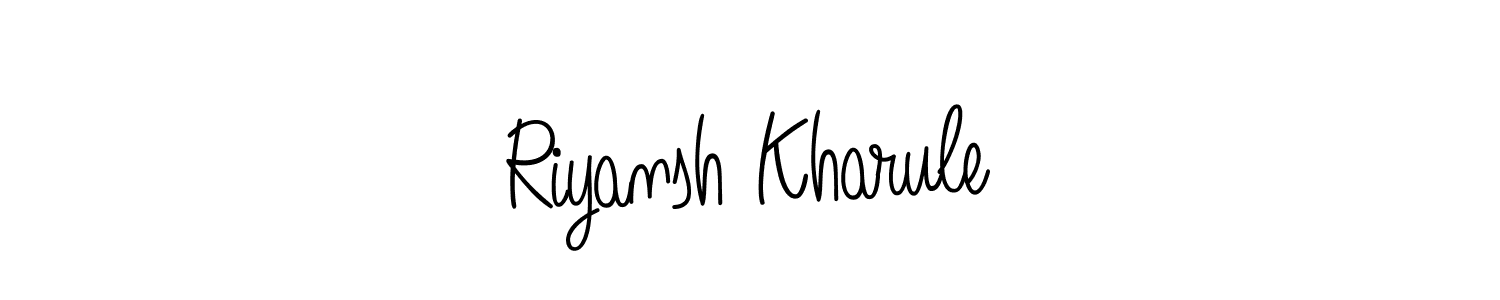 Angelique-Rose-font-FFP is a professional signature style that is perfect for those who want to add a touch of class to their signature. It is also a great choice for those who want to make their signature more unique. Get Riyansh Kharule name to fancy signature for free. Riyansh Kharule signature style 5 images and pictures png