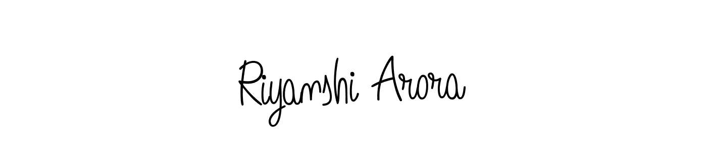 Here are the top 10 professional signature styles for the name Riyanshi Arora. These are the best autograph styles you can use for your name. Riyanshi Arora signature style 5 images and pictures png