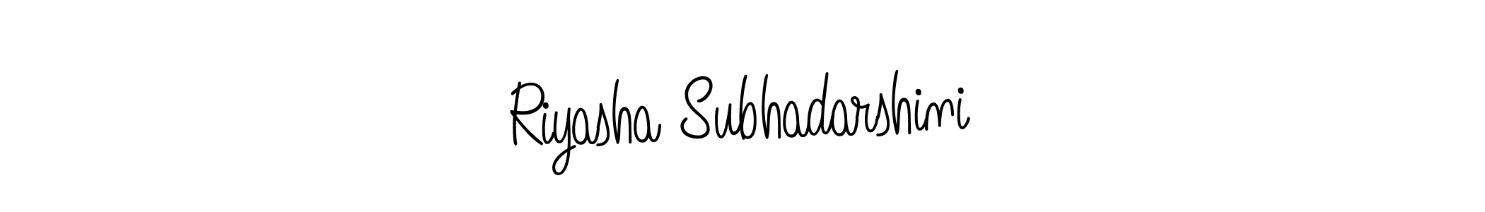 Make a short Riyasha Subhadarshini signature style. Manage your documents anywhere anytime using Angelique-Rose-font-FFP. Create and add eSignatures, submit forms, share and send files easily. Riyasha Subhadarshini signature style 5 images and pictures png