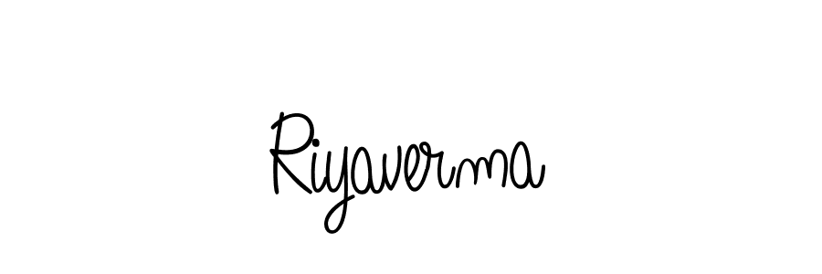 Also we have Riyaverma name is the best signature style. Create professional handwritten signature collection using Angelique-Rose-font-FFP autograph style. Riyaverma signature style 5 images and pictures png