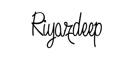 Personalize your online presence with Riyazdeep signature rendered in elegant Angelique-Rose-font-FFP font. Great for website footers and blogs. Riyazdeep signature style 5 images and pictures png