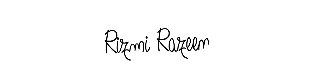 if you are searching for the best signature style for your name Rizmi Razeen. so please give up your signature search. here we have designed multiple signature styles  using Angelique-Rose-font-FFP. Rizmi Razeen signature style 5 images and pictures png