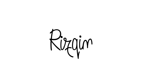 The best way (Angelique-Rose-font-FFP) to make a short signature is to pick only two or three words in your name. The name Rizqin include a total of six letters. For converting this name. Rizqin signature style 5 images and pictures png