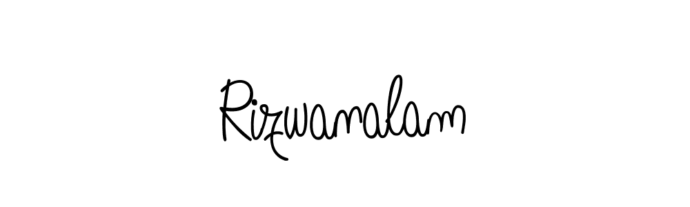 Make a beautiful signature design for name Rizwanalam. With this signature (Angelique-Rose-font-FFP) style, you can create a handwritten signature for free. Rizwanalam signature style 5 images and pictures png