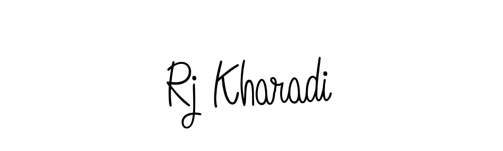 Rj Kharadi stylish signature style. Best Handwritten Sign (Angelique-Rose-font-FFP) for my name. Handwritten Signature Collection Ideas for my name Rj Kharadi. Rj Kharadi signature style 5 images and pictures png