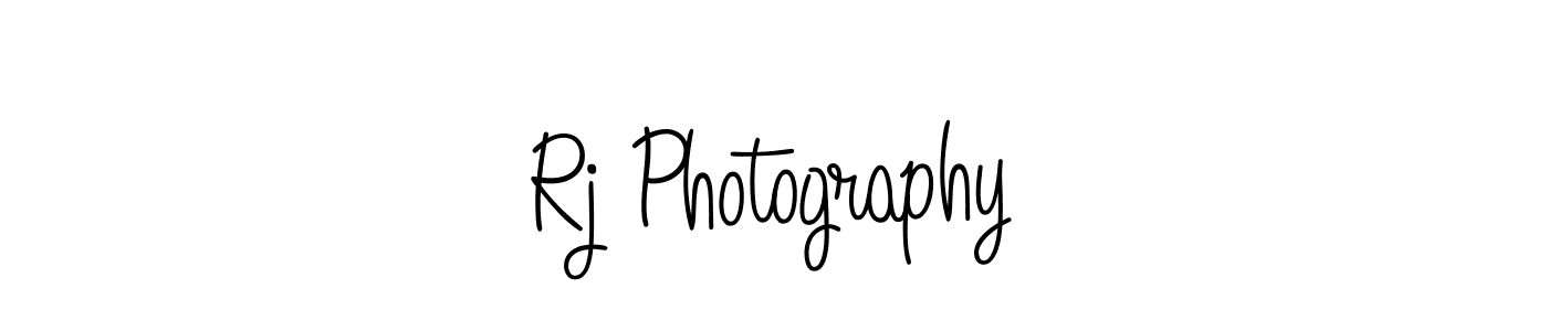 Rj Photography stylish signature style. Best Handwritten Sign (Angelique-Rose-font-FFP) for my name. Handwritten Signature Collection Ideas for my name Rj Photography. Rj Photography signature style 5 images and pictures png