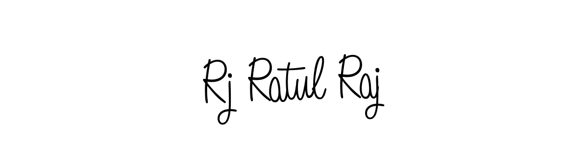 Create a beautiful signature design for name Rj Ratul Raj. With this signature (Angelique-Rose-font-FFP) fonts, you can make a handwritten signature for free. Rj Ratul Raj signature style 5 images and pictures png