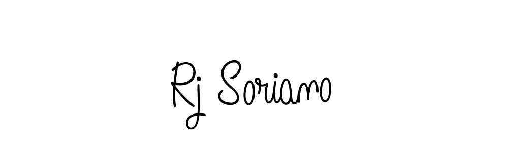 The best way (Angelique-Rose-font-FFP) to make a short signature is to pick only two or three words in your name. The name Rj Soriano include a total of six letters. For converting this name. Rj Soriano signature style 5 images and pictures png