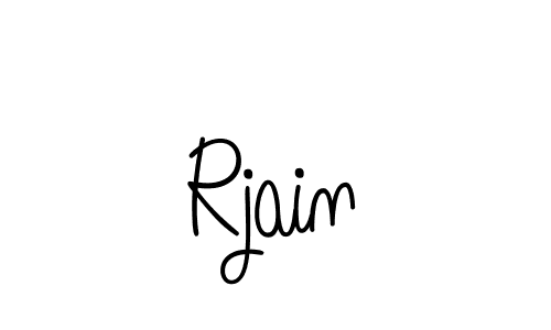 Create a beautiful signature design for name Rjain. With this signature (Angelique-Rose-font-FFP) fonts, you can make a handwritten signature for free. Rjain signature style 5 images and pictures png