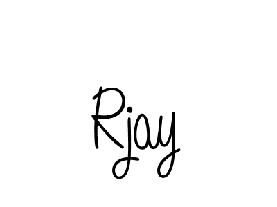 Design your own signature with our free online signature maker. With this signature software, you can create a handwritten (Angelique-Rose-font-FFP) signature for name Rjay. Rjay signature style 5 images and pictures png