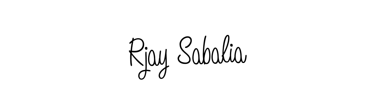 Once you've used our free online signature maker to create your best signature Angelique-Rose-font-FFP style, it's time to enjoy all of the benefits that Rjay Sabalia name signing documents. Rjay Sabalia signature style 5 images and pictures png