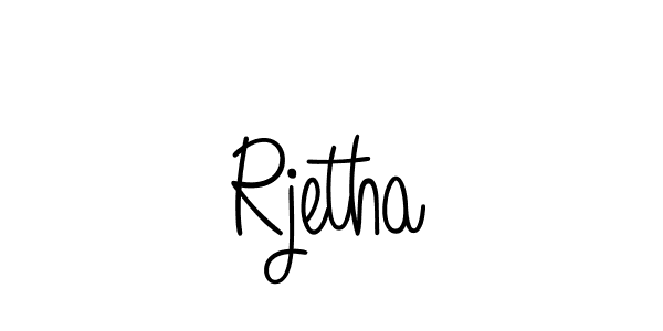 Create a beautiful signature design for name Rjetha. With this signature (Angelique-Rose-font-FFP) fonts, you can make a handwritten signature for free. Rjetha signature style 5 images and pictures png