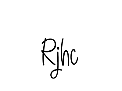 Also we have Rjhc name is the best signature style. Create professional handwritten signature collection using Angelique-Rose-font-FFP autograph style. Rjhc signature style 5 images and pictures png