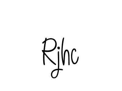 Also we have Rjhc name is the best signature style. Create professional handwritten signature collection using Angelique-Rose-font-FFP autograph style. Rjhc signature style 5 images and pictures png