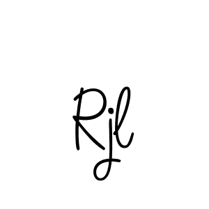 You should practise on your own different ways (Angelique-Rose-font-FFP) to write your name (Rjl) in signature. don't let someone else do it for you. Rjl signature style 5 images and pictures png