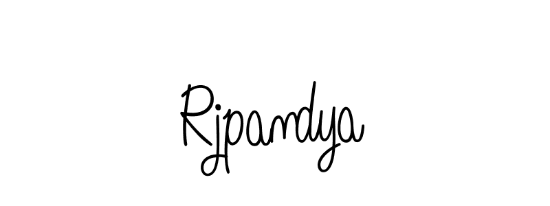 Create a beautiful signature design for name Rjpandya. With this signature (Angelique-Rose-font-FFP) fonts, you can make a handwritten signature for free. Rjpandya signature style 5 images and pictures png