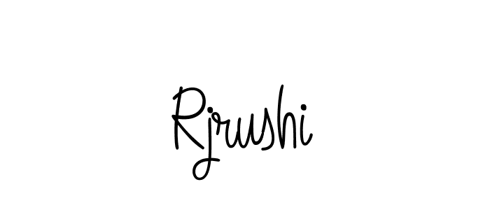 Design your own signature with our free online signature maker. With this signature software, you can create a handwritten (Angelique-Rose-font-FFP) signature for name Rjrushi. Rjrushi signature style 5 images and pictures png