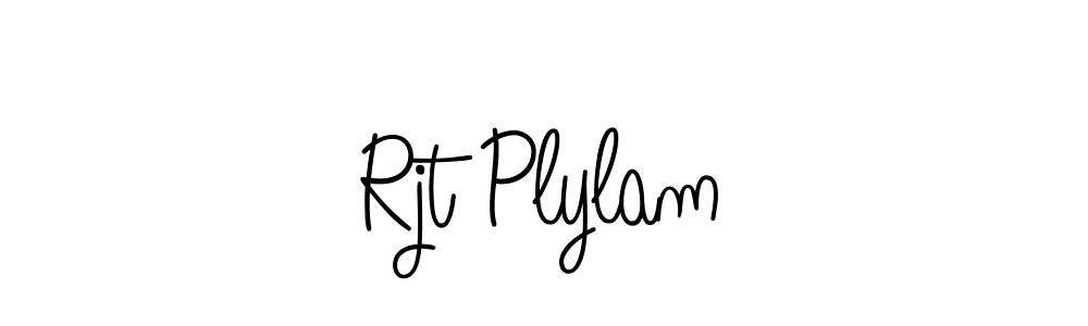 You should practise on your own different ways (Angelique-Rose-font-FFP) to write your name (Rjt Plylam) in signature. don't let someone else do it for you. Rjt Plylam signature style 5 images and pictures png