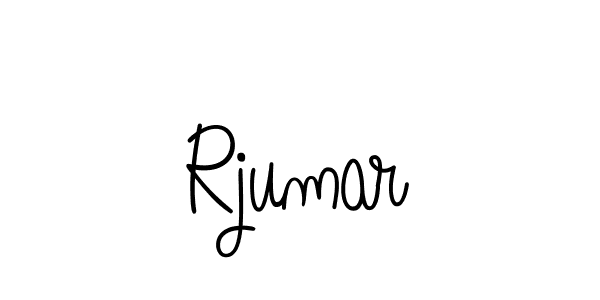 Use a signature maker to create a handwritten signature online. With this signature software, you can design (Angelique-Rose-font-FFP) your own signature for name Rjumar. Rjumar signature style 5 images and pictures png