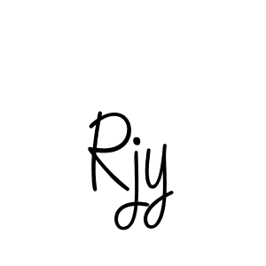 It looks lik you need a new signature style for name Rjy. Design unique handwritten (Angelique-Rose-font-FFP) signature with our free signature maker in just a few clicks. Rjy signature style 5 images and pictures png
