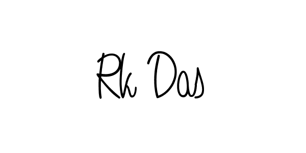 You should practise on your own different ways (Angelique-Rose-font-FFP) to write your name (Rk Das) in signature. don't let someone else do it for you. Rk Das signature style 5 images and pictures png